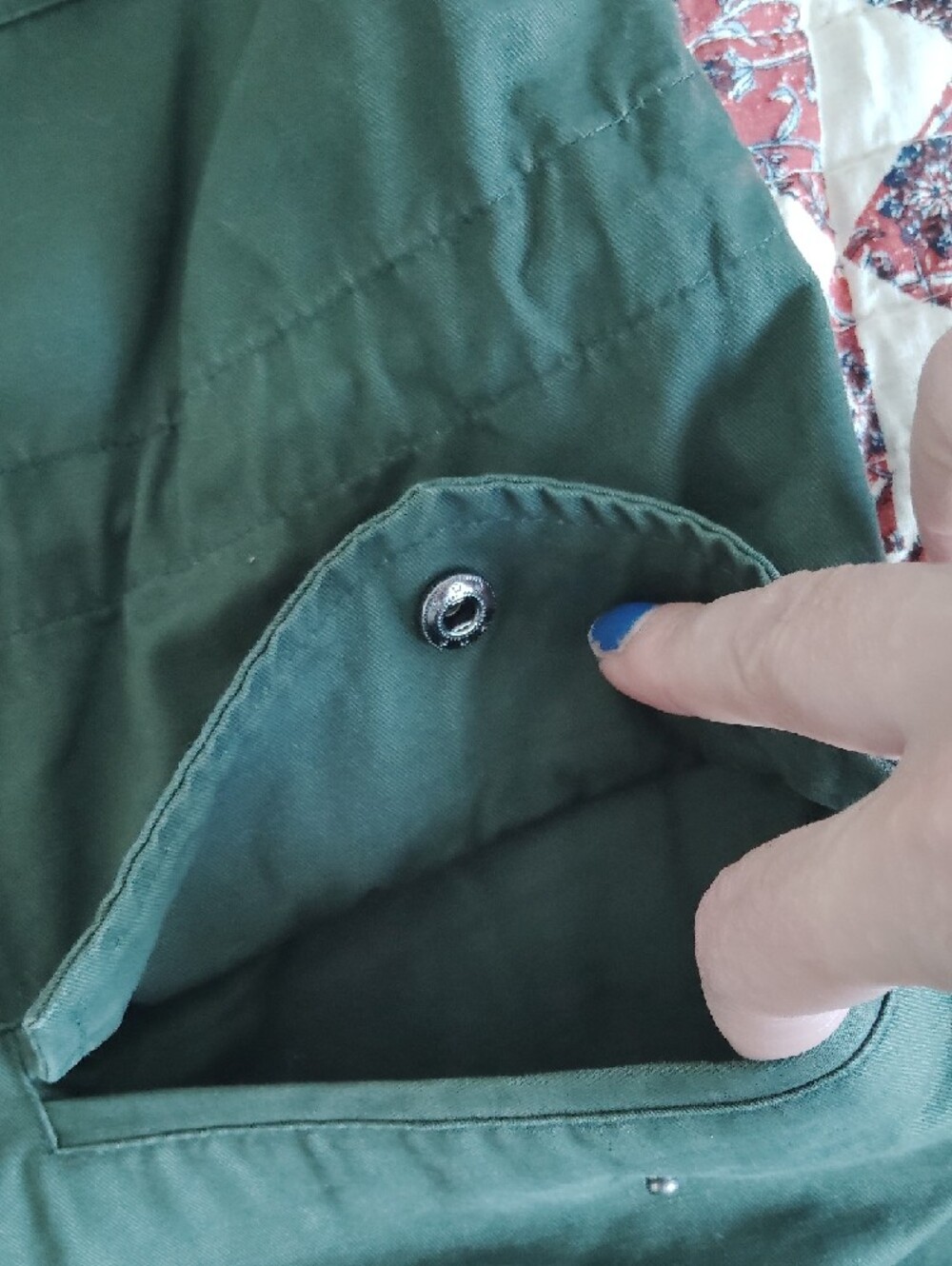 BB Dakota Olive Green Stud-Embellished Utility Vest - Picture 5 of 8